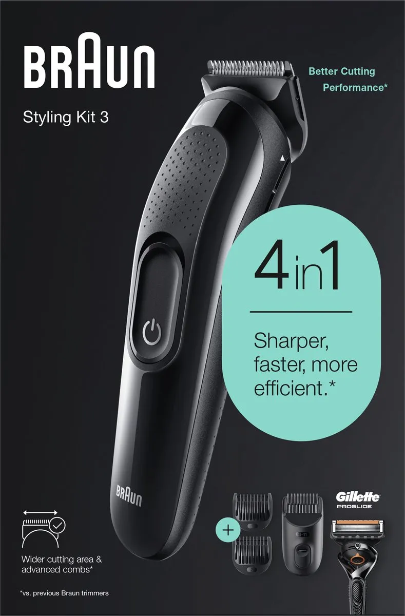 Braun Multigroomer 3 SK3300 Baardtrimmer - 5-in-1 - Zwart