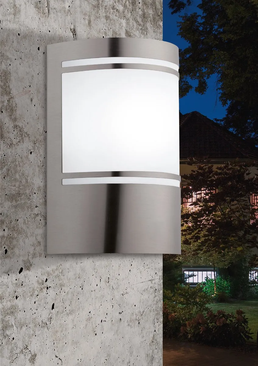Eglo Cerno 1 Wandlamp voor buiten - IP44 met sensor - Staal