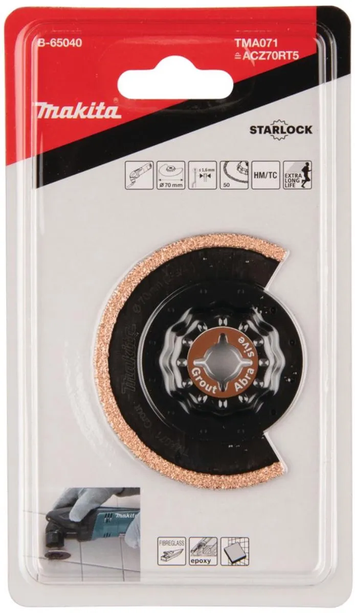 Makita TMA071 Segmentfrees 70mm - Oscillerend - o.a. cement/keramiek