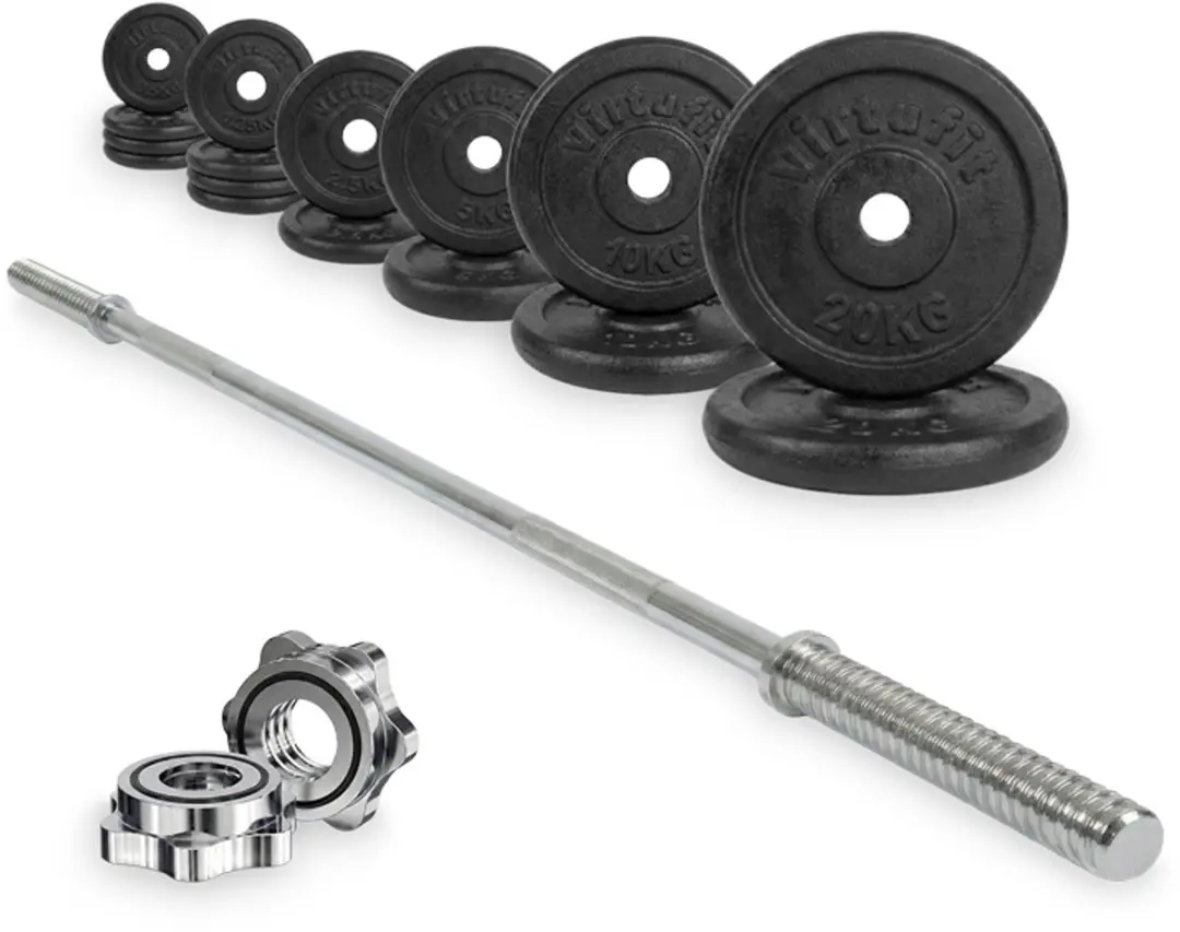 Virtufit Gietijzeren Halterset 90kg