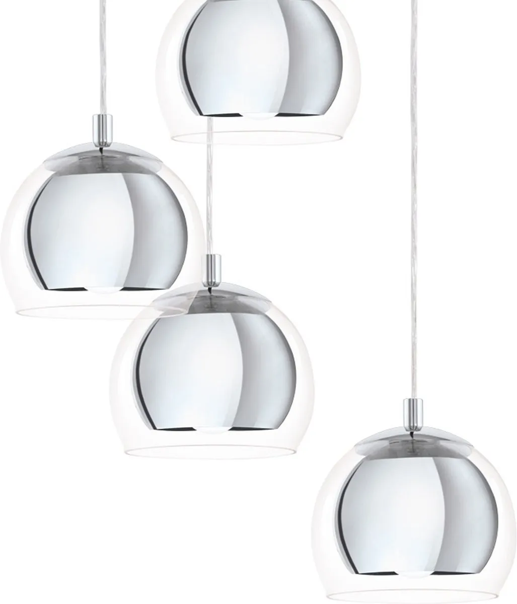 Eglo Rocamar 1 Hanglamp - Ø58,5cm - Grijs/Zilver