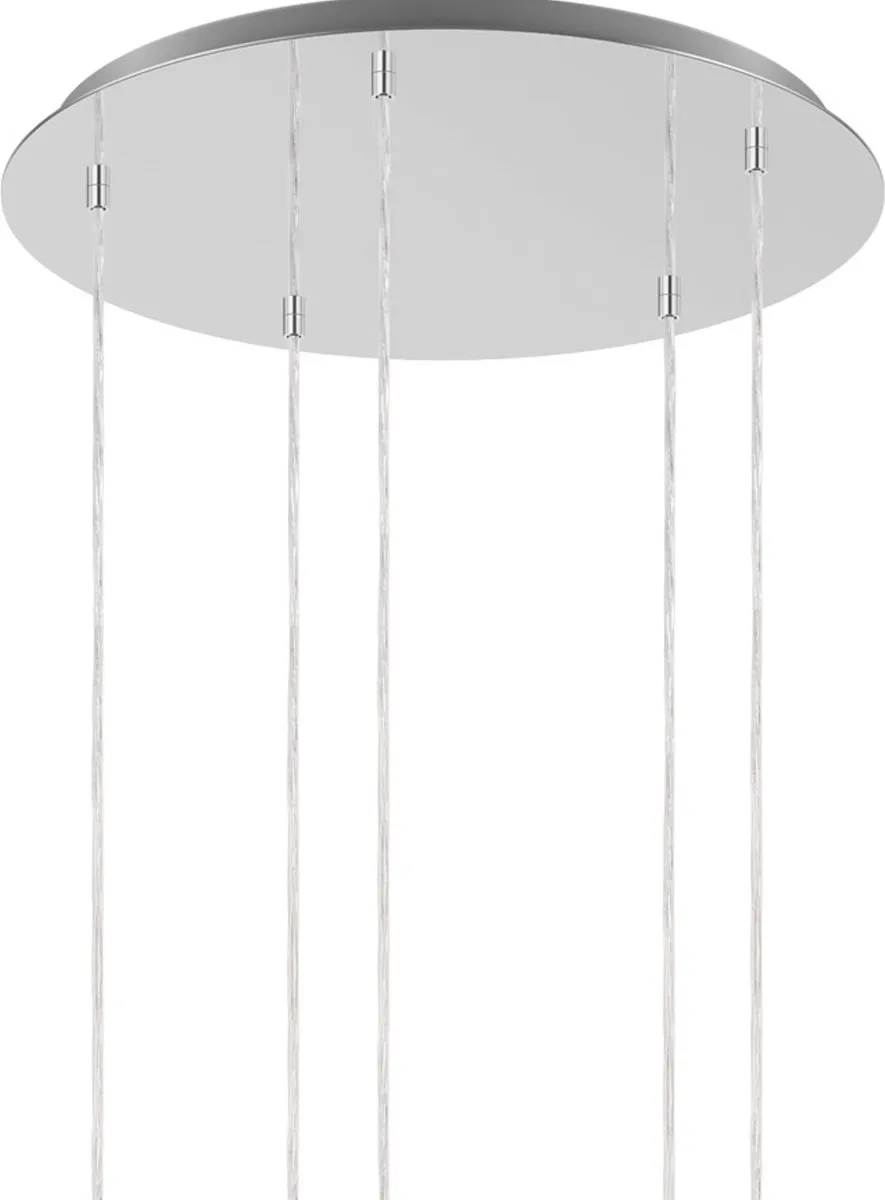 Eglo Rocamar 1 Hanglamp - Ø58,5cm - Grijs/Zilver