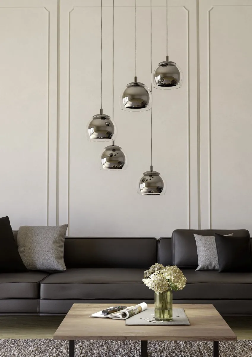 Eglo Rocamar 1 Hanglamp - Ø58,5cm - Grijs/Zilver