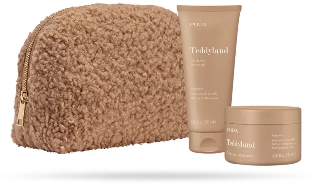 Pupa Milano Teddyland Douchegel & Scrubset 350ml - Milk & Coffee