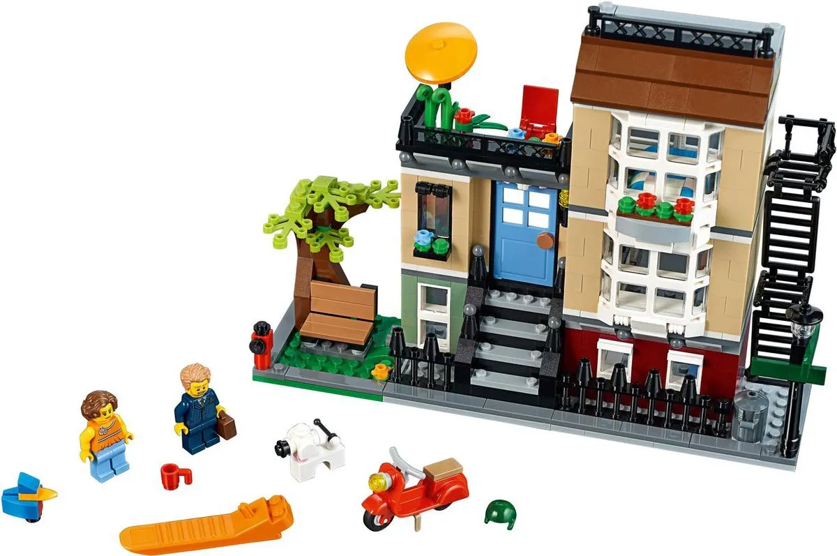 LEGO Creator Parkstraat Woonhuis 31065 - 566 Stukken
