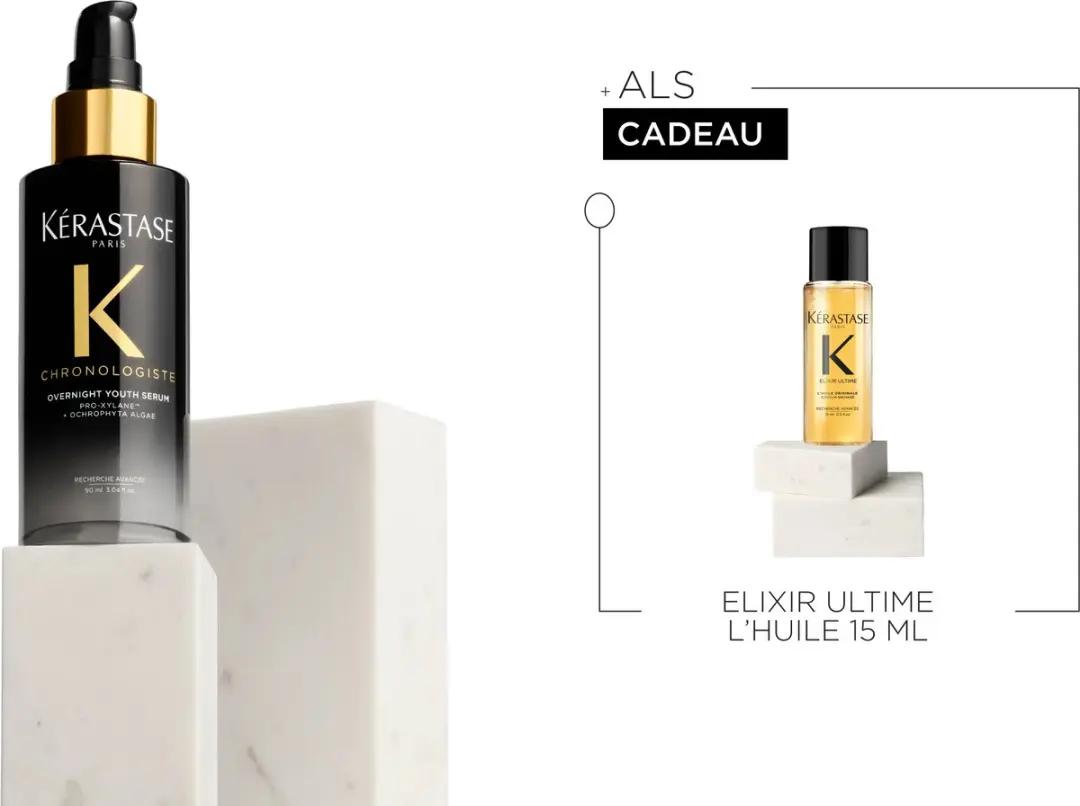 Kérastase Chronologiste Overnight Youth Serum 90ml + Elixir Ultime 15ml