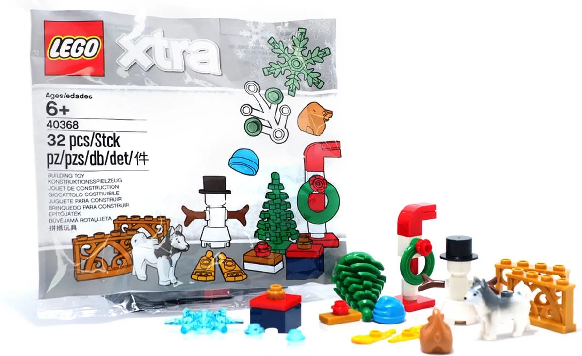 LEGO Xtra 40368 Kerstaccessoires - 26 Stukken - Multikleur