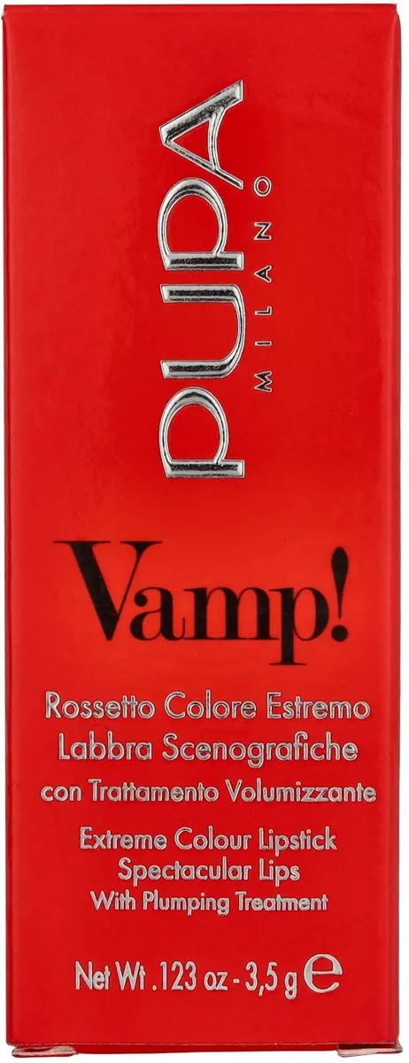 Pupa Milano Vamp! ExtreMe Colour Lipstick 304 Red Flame - 3,5 g