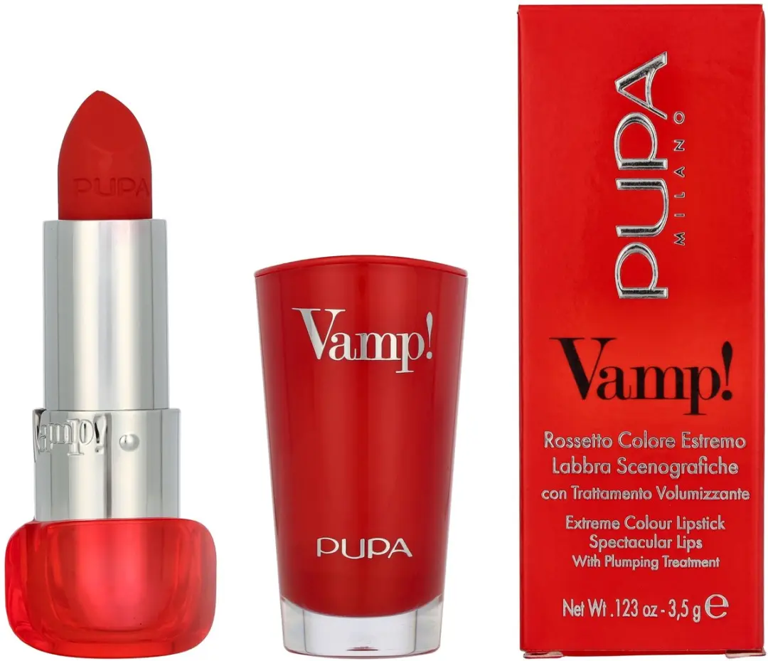 Pupa Milano Vamp! ExtreMe Colour Lipstick 304 Red Flame - 3,5 g
