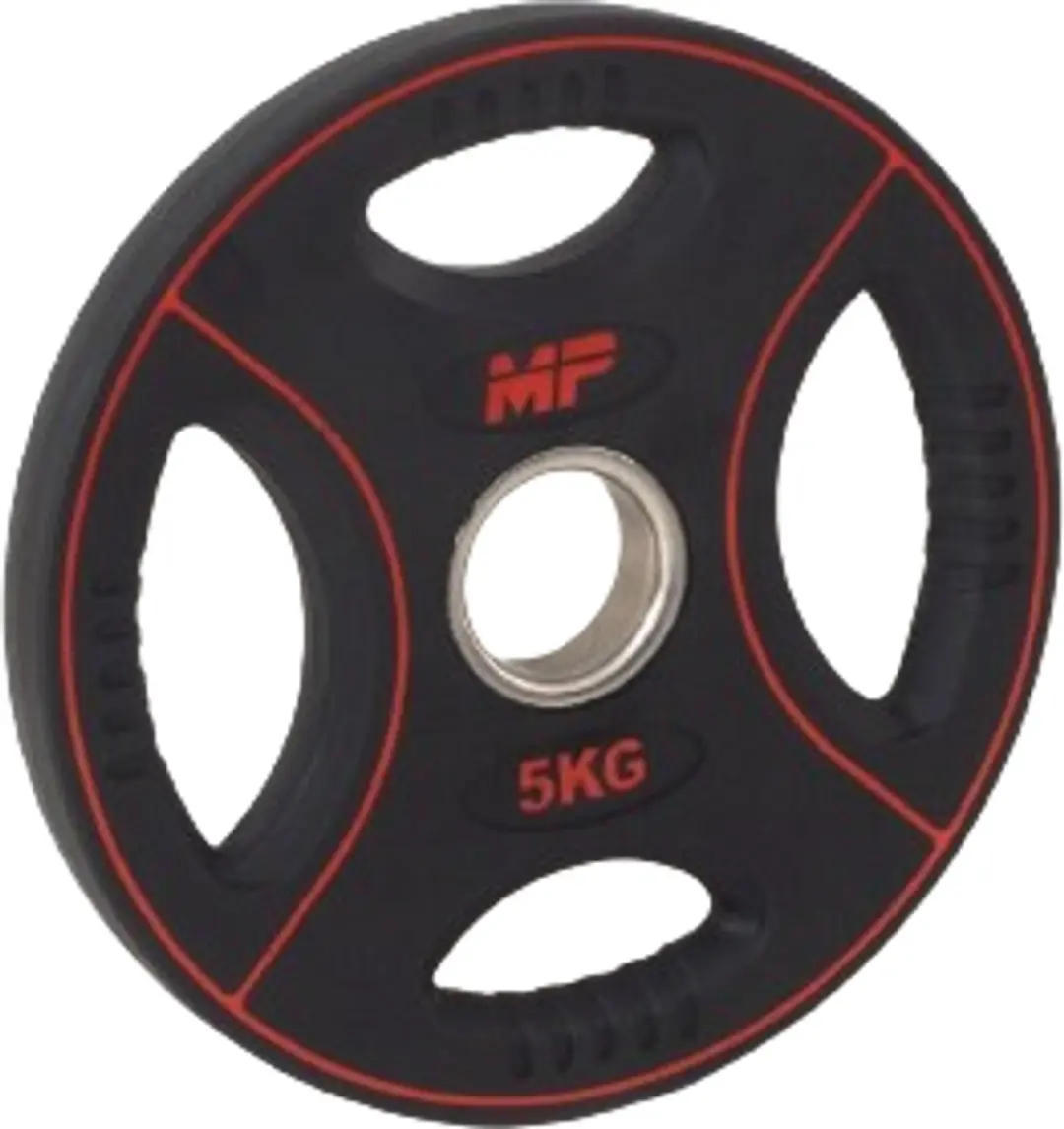 Muscle Power 5 kg Polyurethaan Halterschijf 50mm - Zwart