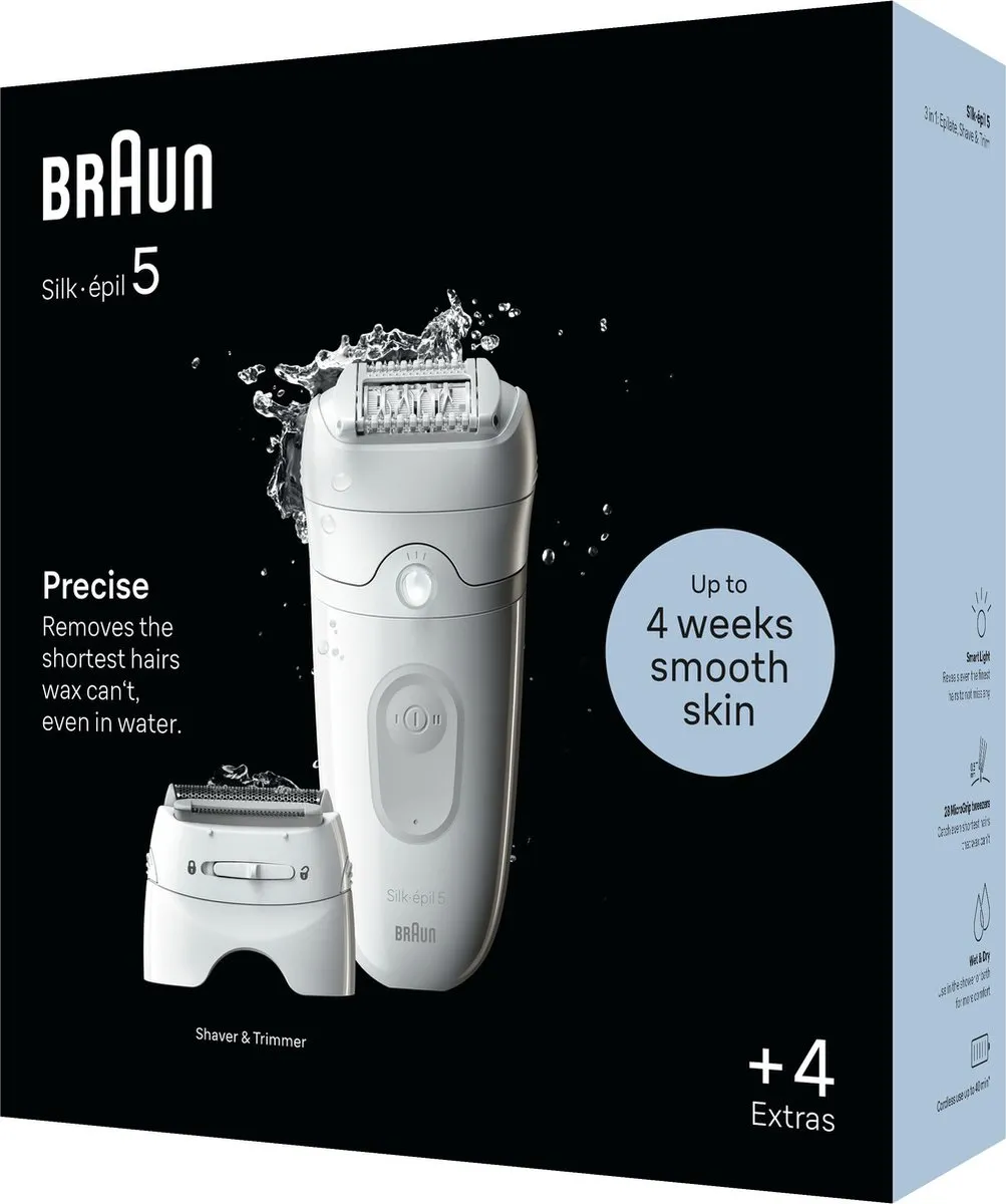 Braun Silk·épil 5 Type 5-041 Epilator - Wit/Grijs