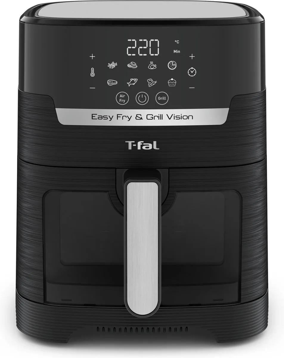Tefal Easy Fry & Grill Vision EY5068 Airfryer 1550W - 4,2L - Zwart