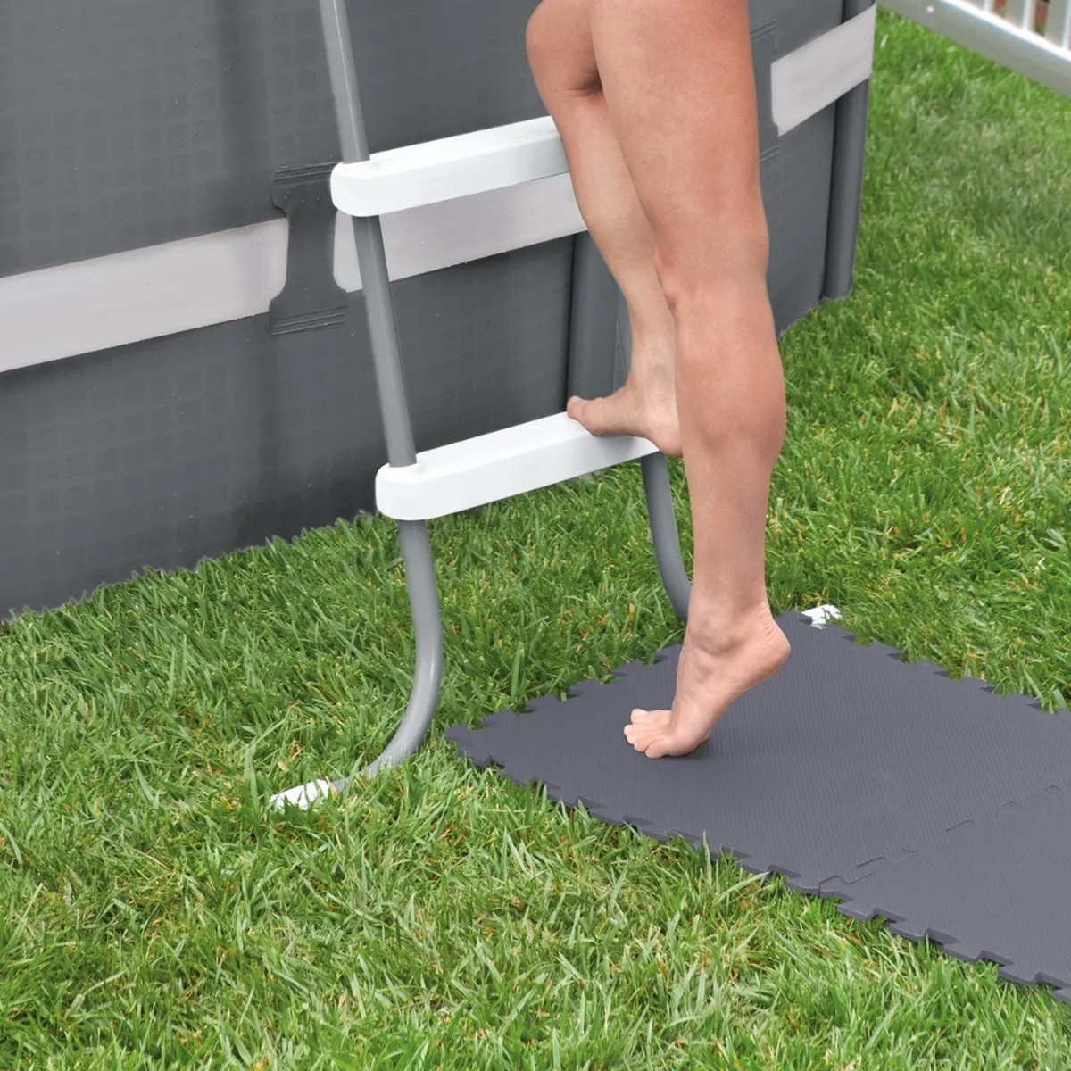 Intex Zwembadtegels 50x50cm - 80 Stuks - Grijs