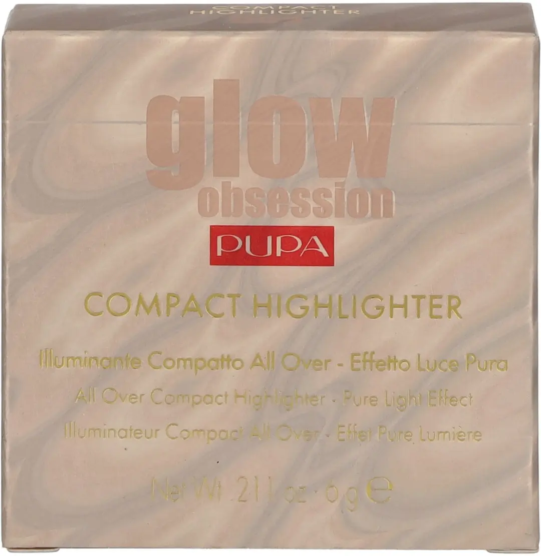 Pupa Milano Glow Obsession Compact Highlighter - Rose Gold 6g