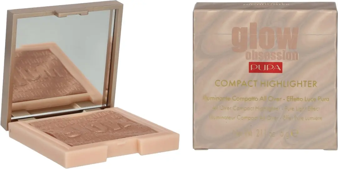 Pupa Milano Glow Obsession Compact Highlighter - Rose Gold 6g