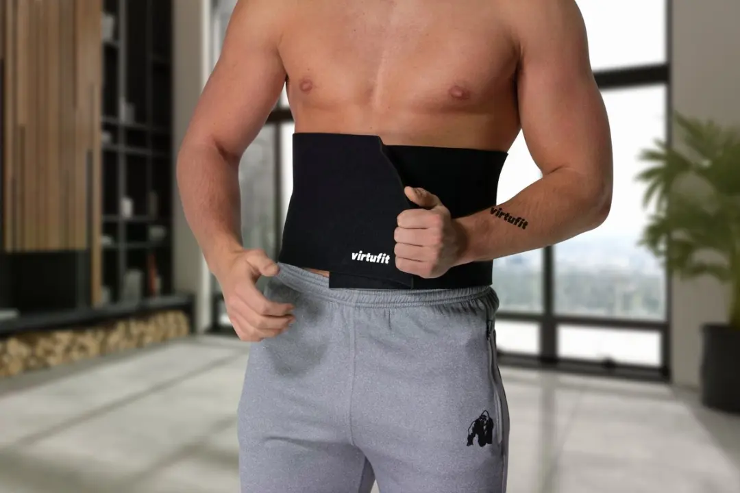 Virtufit Afslankband Neopreen - 20cm - Zwart
