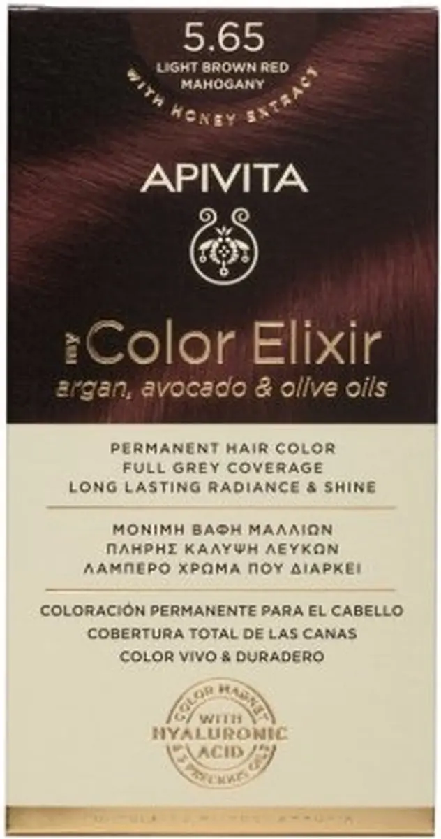 Apivita Hair Color Elixir Permanent 5.65 - Grijs - 1ml
