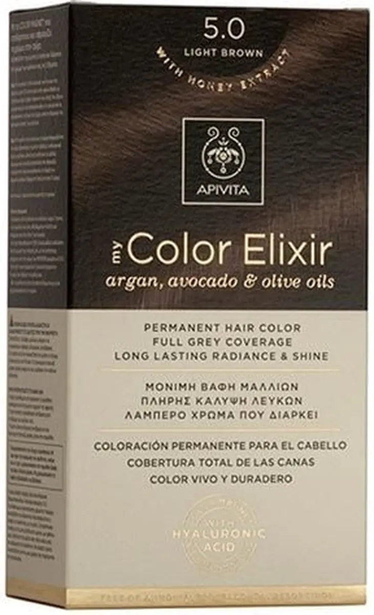 Apivita Hair Color Elixir Permanent 5.65 - Grijs - 1ml