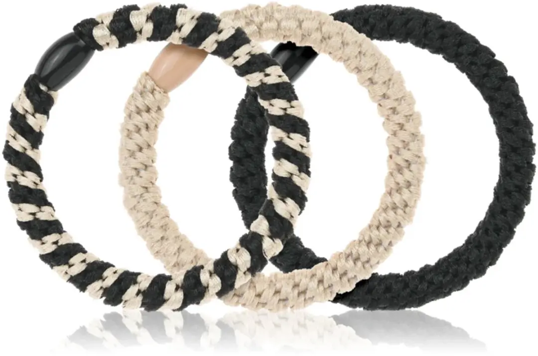 Invisibobble Twistar Classical Braids - Zwart - Geel/Zwart