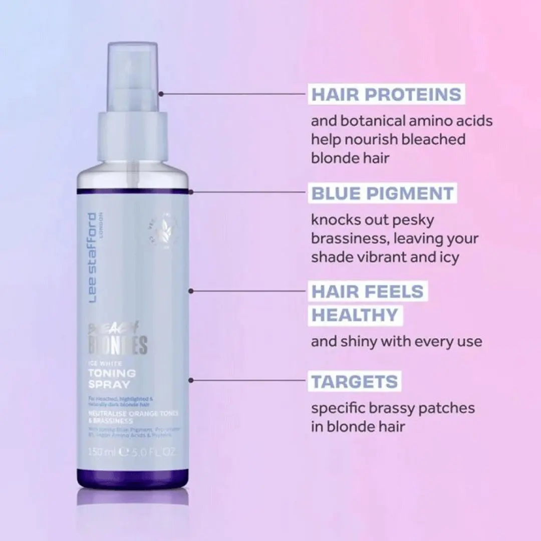 Lee Stafford Bleach Blondes Ice White Toning Spray 150ml