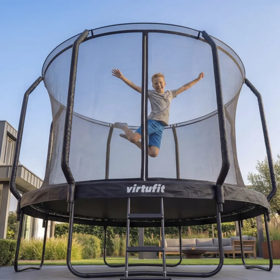 Virtufit Premium Trampoline VF06003-366 - Ø366cm - Zwart