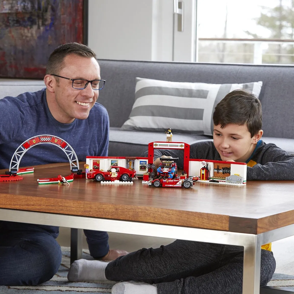 LEGO Speed Champions Ultieme Ferrari Garage 75889 - 841 Stukken - Zwart