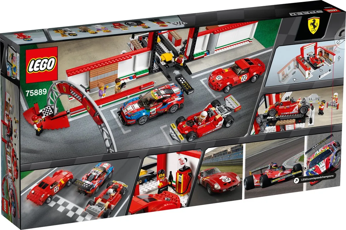 LEGO Speed Champions Ultieme Ferrari Garage 75889 - 841 Stukken - Zwart - afbeelding 6 van 6