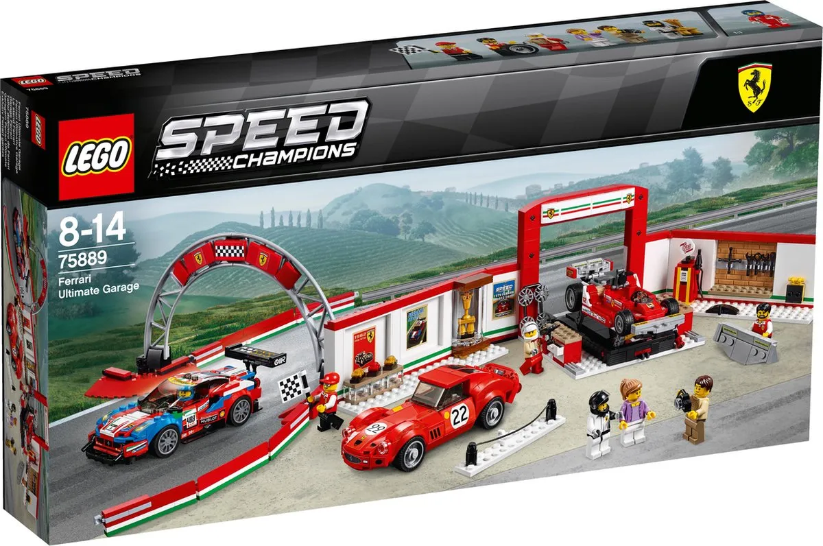 LEGO Speed Champions Ultieme Ferrari Garage 75889 - 841 Stukken - Zwart