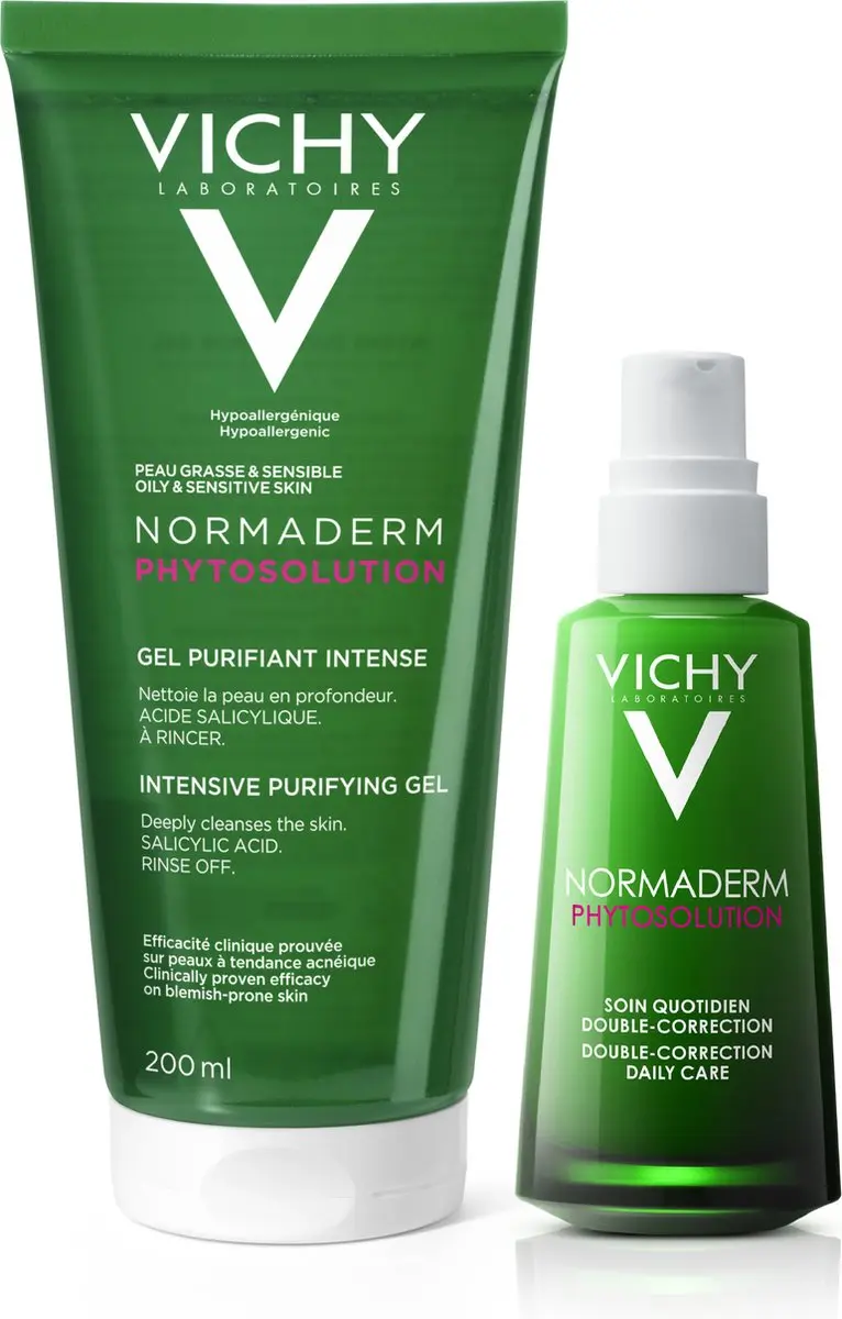 Vichy Normaderm Phytosolution Reiniger 200ml - 2 Stuks