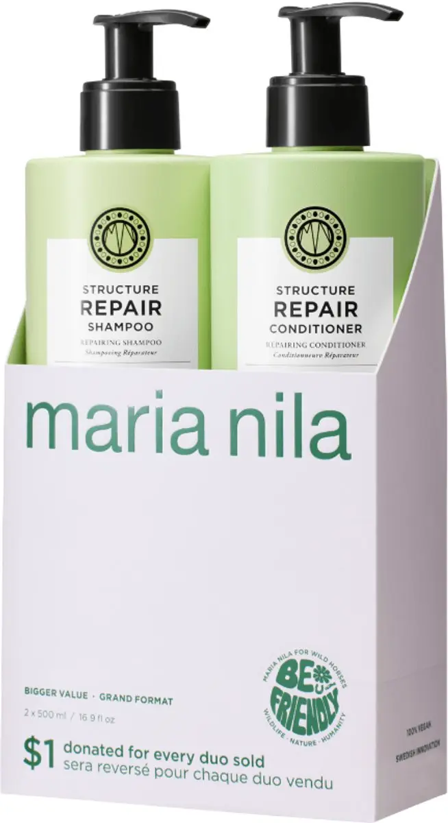 Maria Nila Structure Repair Care Duo - 2x500ml Shampoo & Conditioner