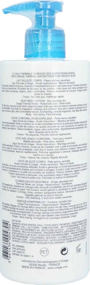 Uriage Silky Body Lotion 500ml