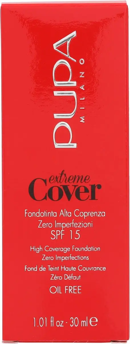 Pupa Milano Fondotinta Extreme Cover 020 - 20ml - Zwart