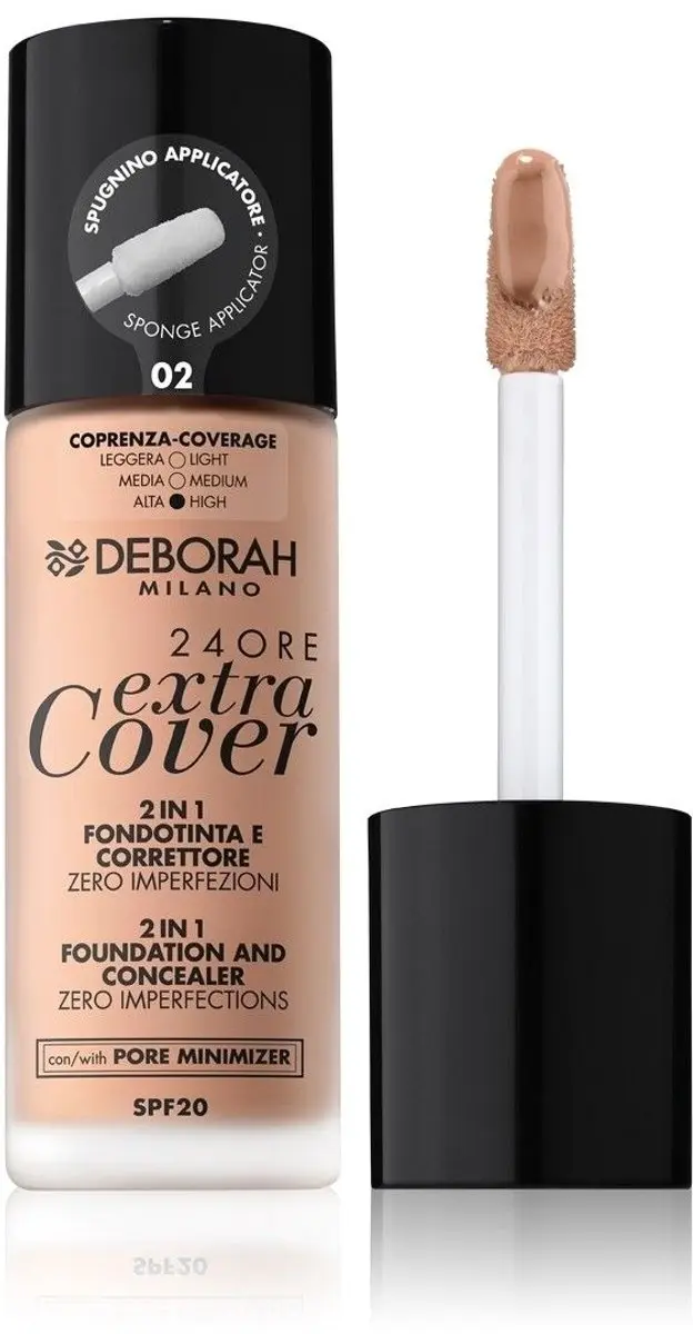 Deborah Milano 24Ore Extra Cover Foundation 02 Beige
