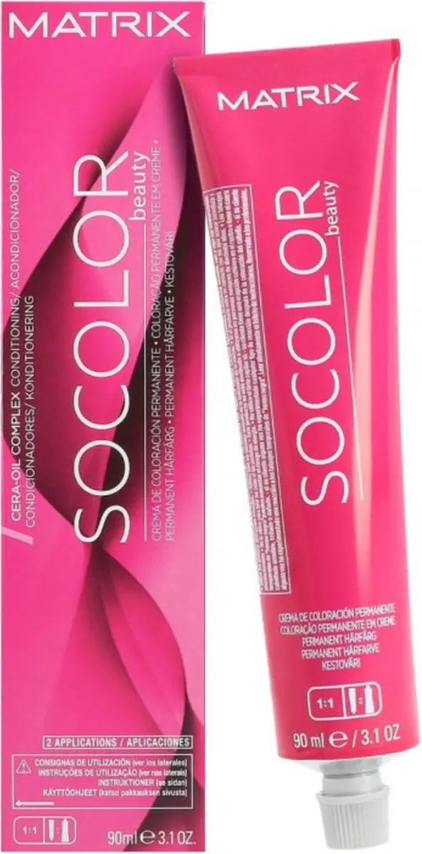 Matrix SoColor Pre-Bonded Permanent Haarkleur 90ml - 06MA Dark Blonde Mocha Ash