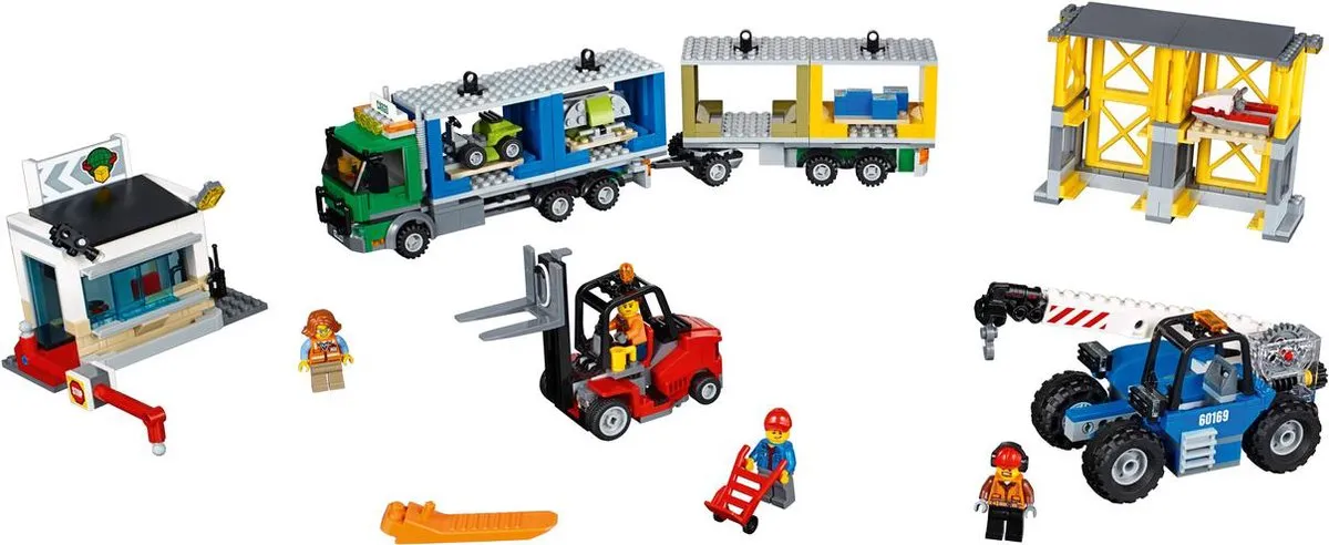 LEGO City Vrachtterminal 60169 - 740 Stukken - 4 Minifiguren