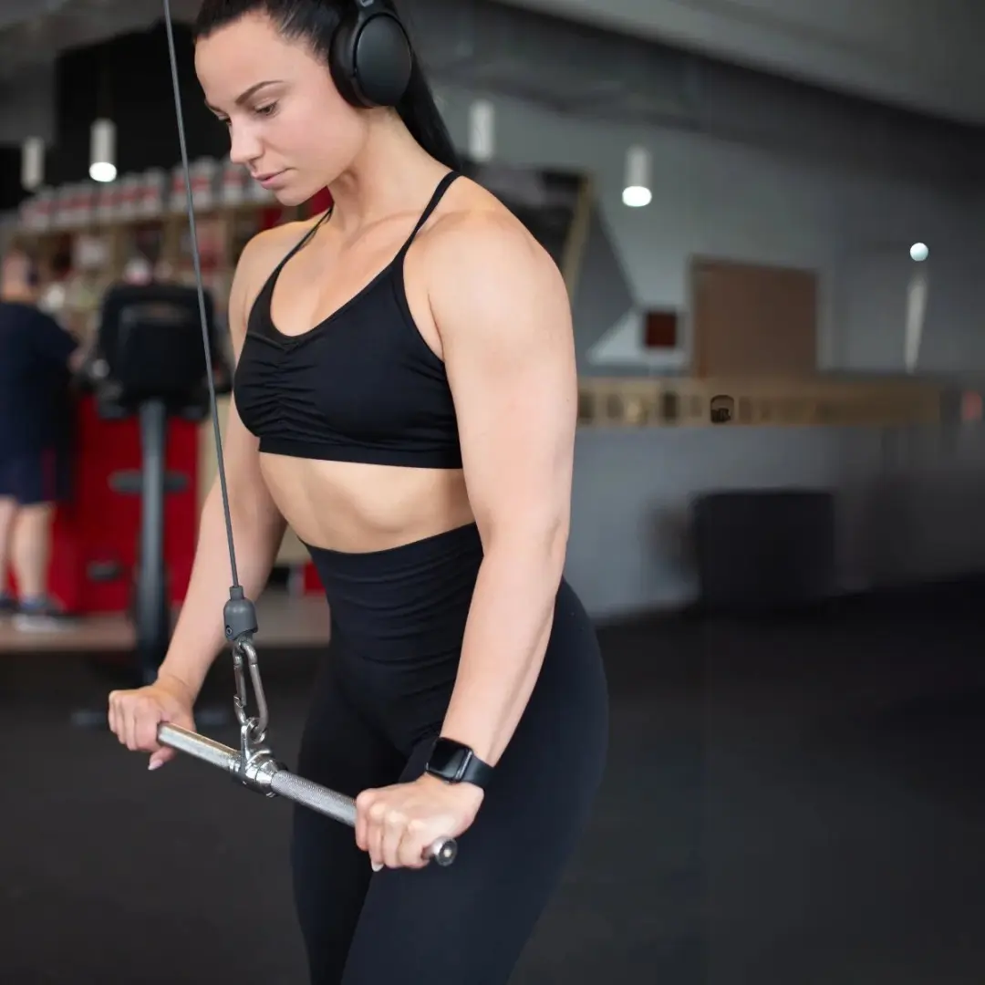 Toorx BTDN Straight Triceps Bar - Krachtstation Accessoire - Zwart/Chroom