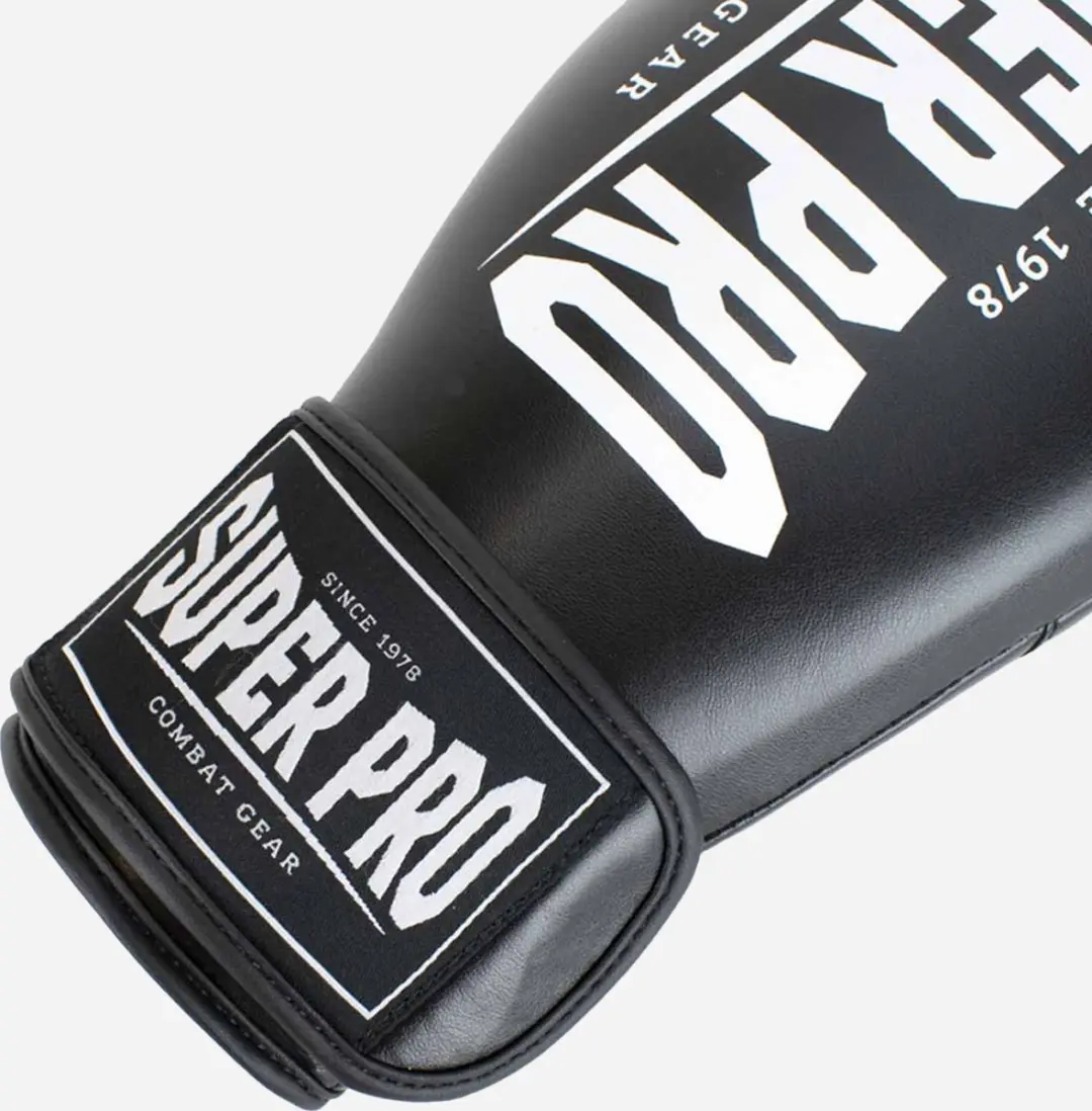 Super Pro Combat Gear Champ Bokshandschoenen 8oz - Zwart/Wit