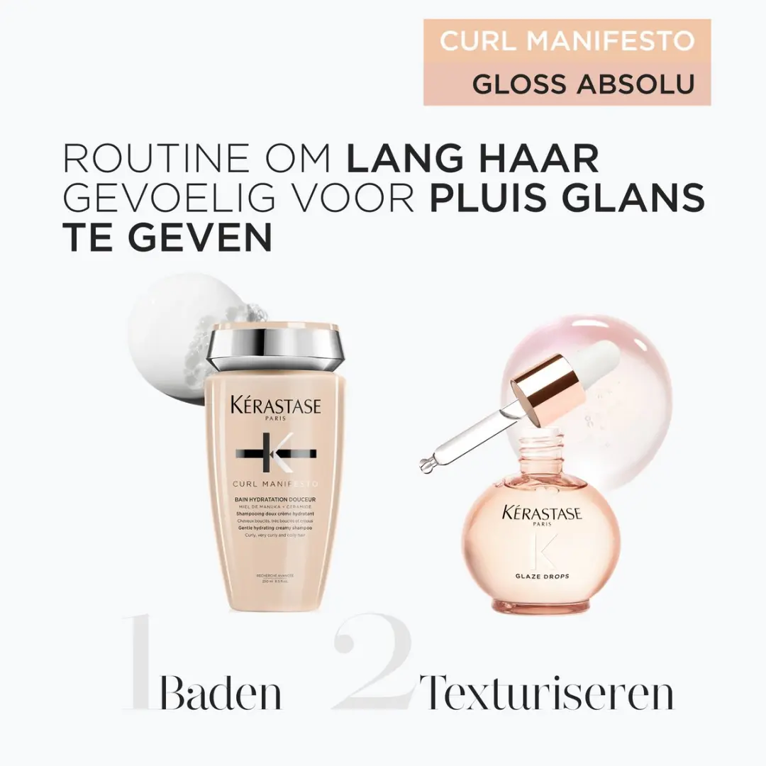 Kérastase Curl Manifesto Duo - Shampoo 250ml & Gloss Absolu Glaze 45ml