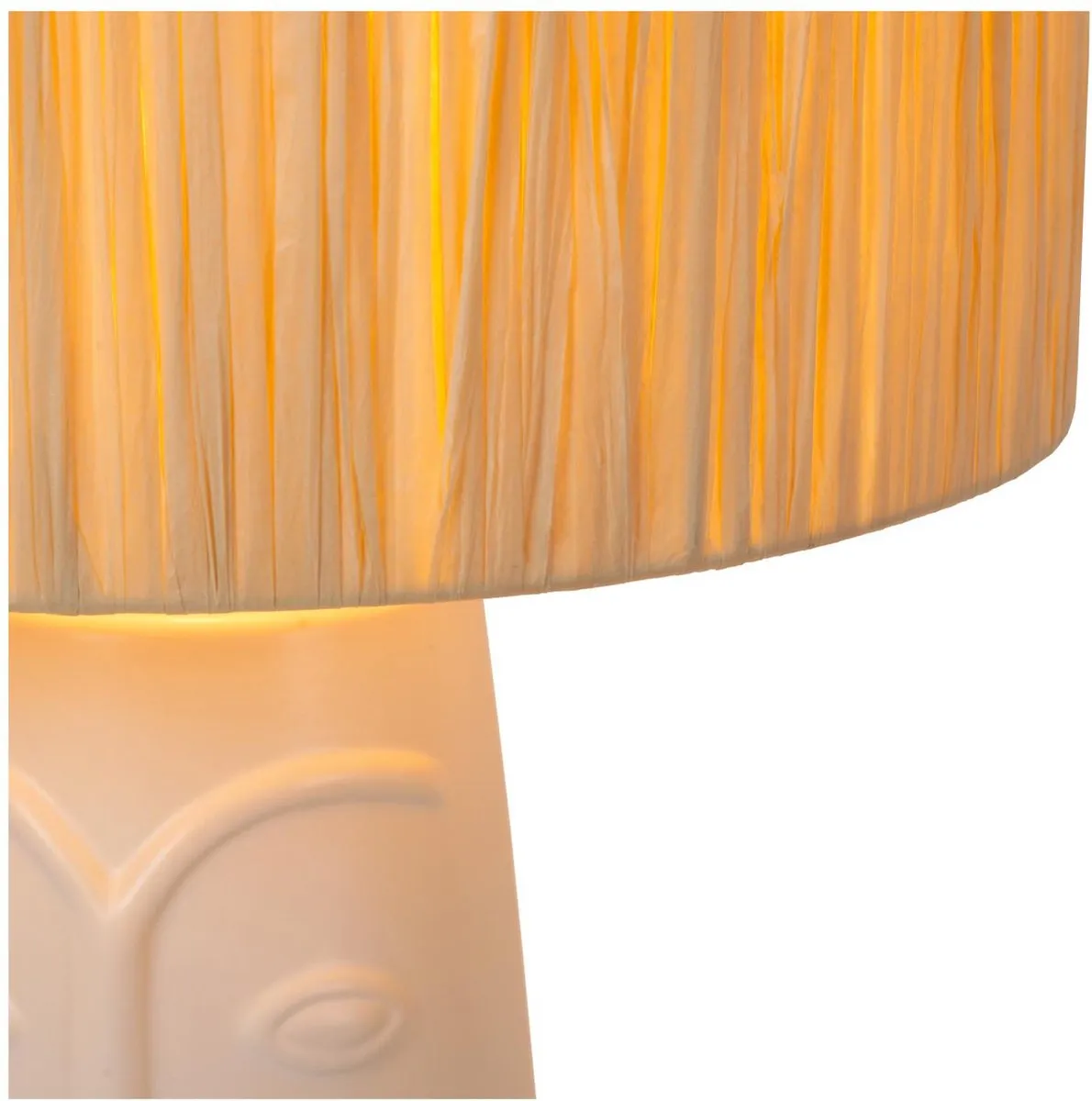 Lucide VISO Tafellamp Ø36cm - 1xE27 - Wit