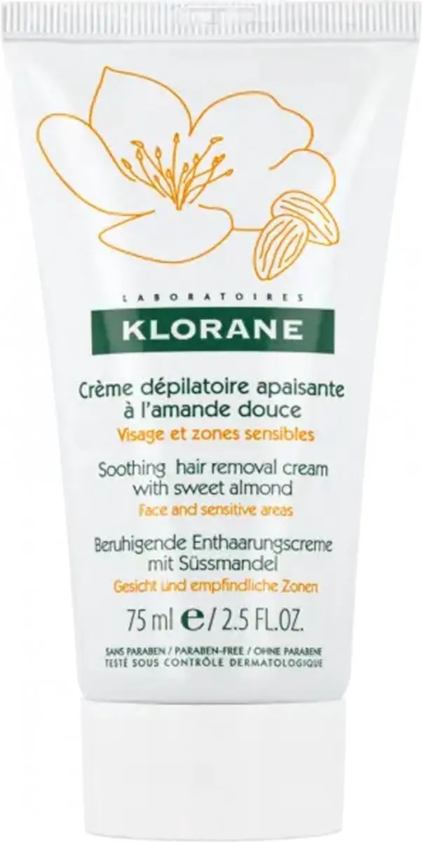 Klorane Huid L'Amande Crème Dépilatoire 75ml
