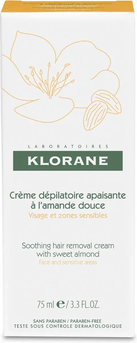 Klorane Huid L'Amande Crème Dépilatoire 75ml