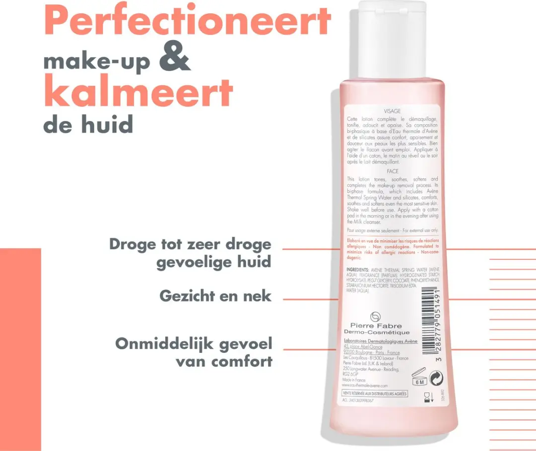 Avène Les Essentiels Milde Verkwikkende Lotion 200ml