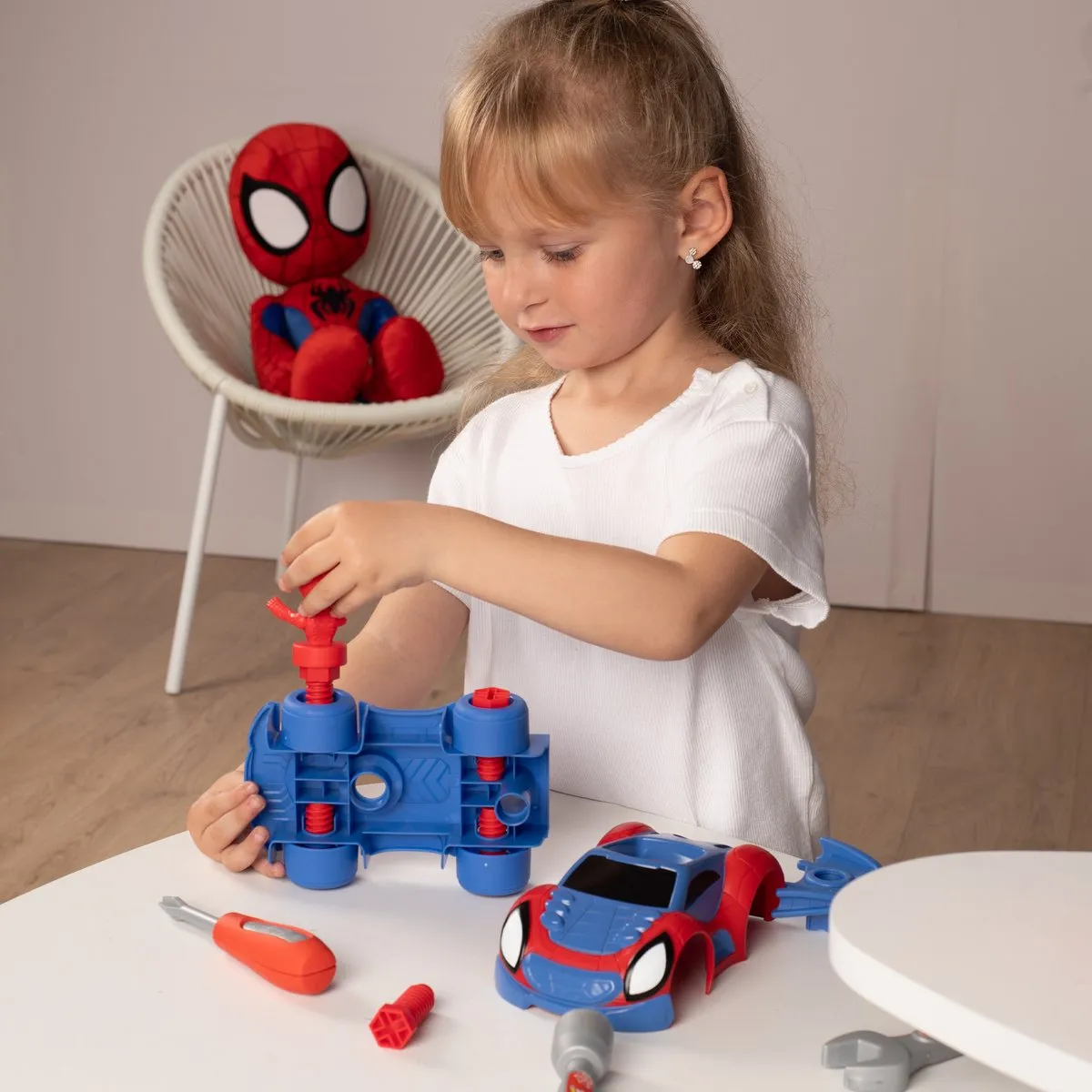 Smoby Spidey Gereedschapskoffer - Spiderman Rolspel - Rood/Blauw/Grijs