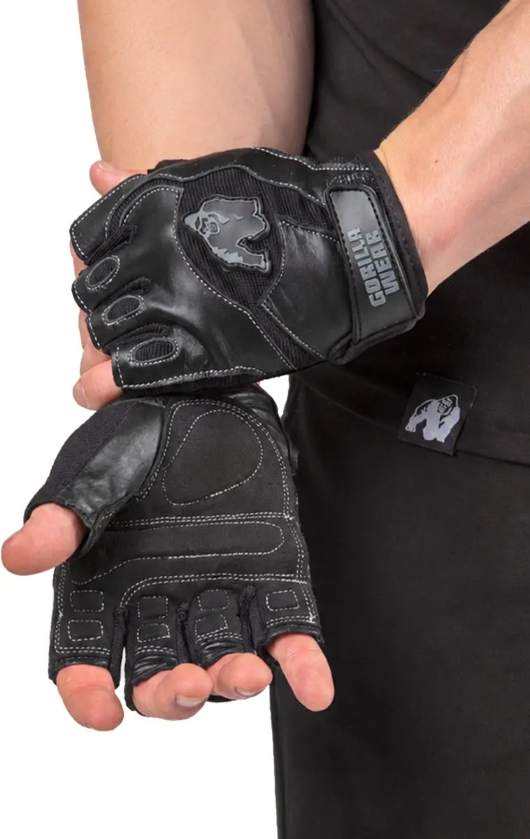 Gorilla Wear Mitchell Sporthandschoenen - Zwart - S