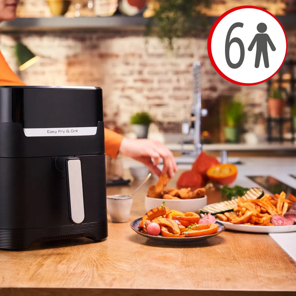 Moulinex Easy Fry & Grill EZ505810 Airfryer 1400W 4,2L - Zwart