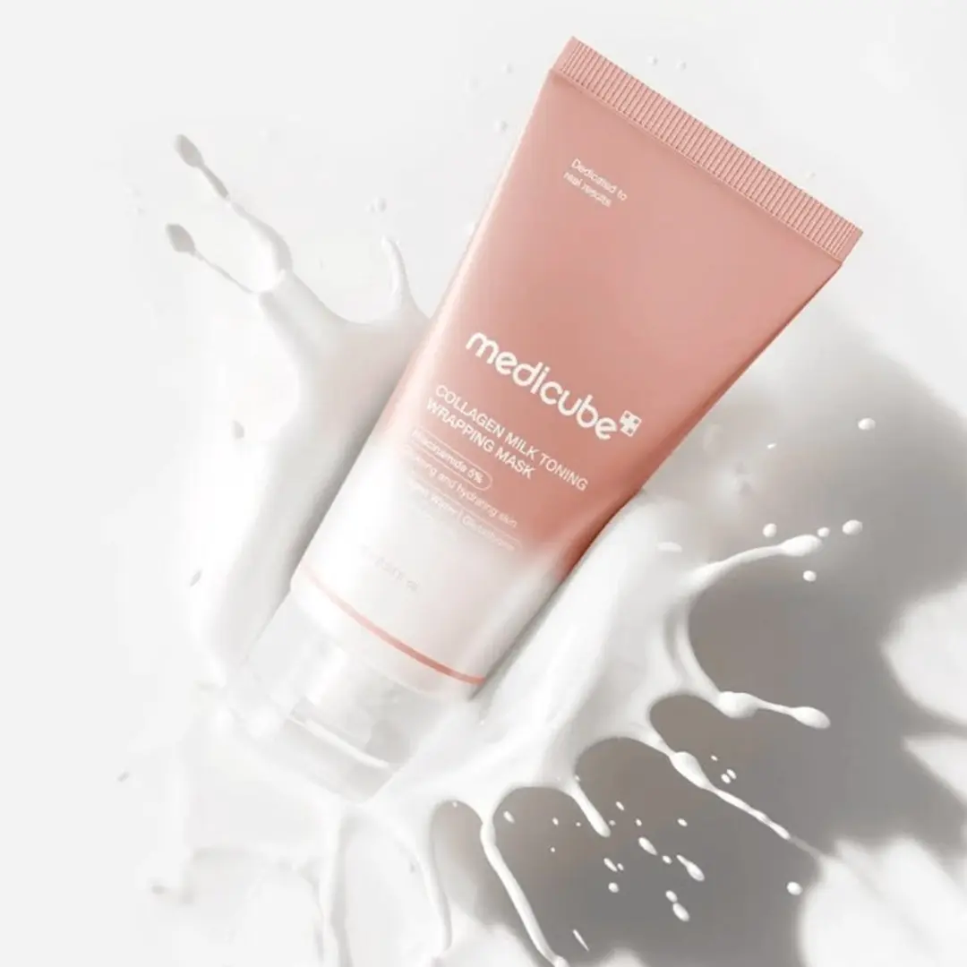 Medicube Collagen Milk Toning Wrapping Mask 75ml - Roze