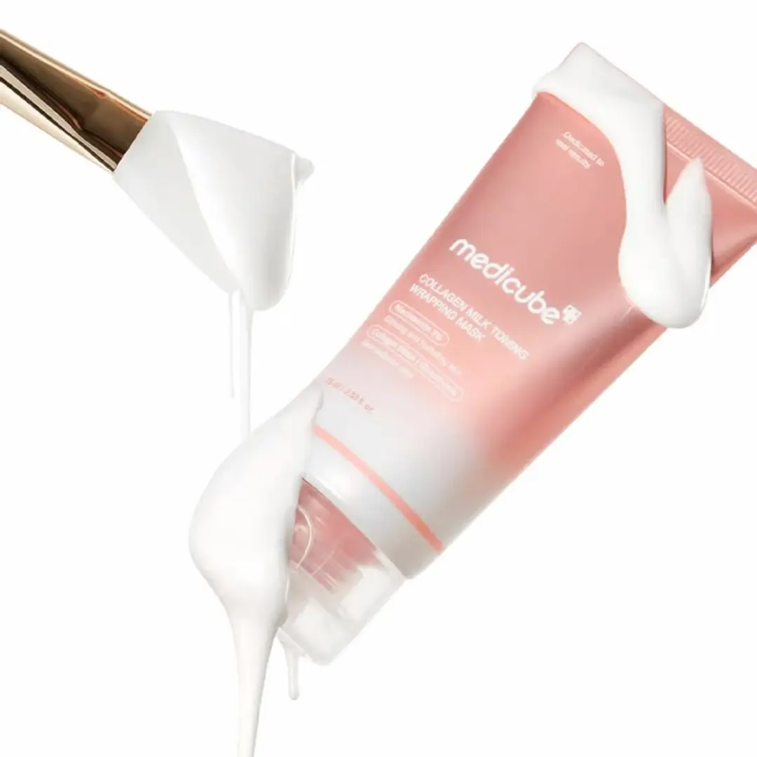Medicube Collagen Milk Toning Wrapping Mask 75ml - Roze
