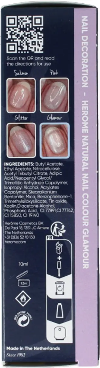 Herome Natural Nail Colour Glamour - 10ml