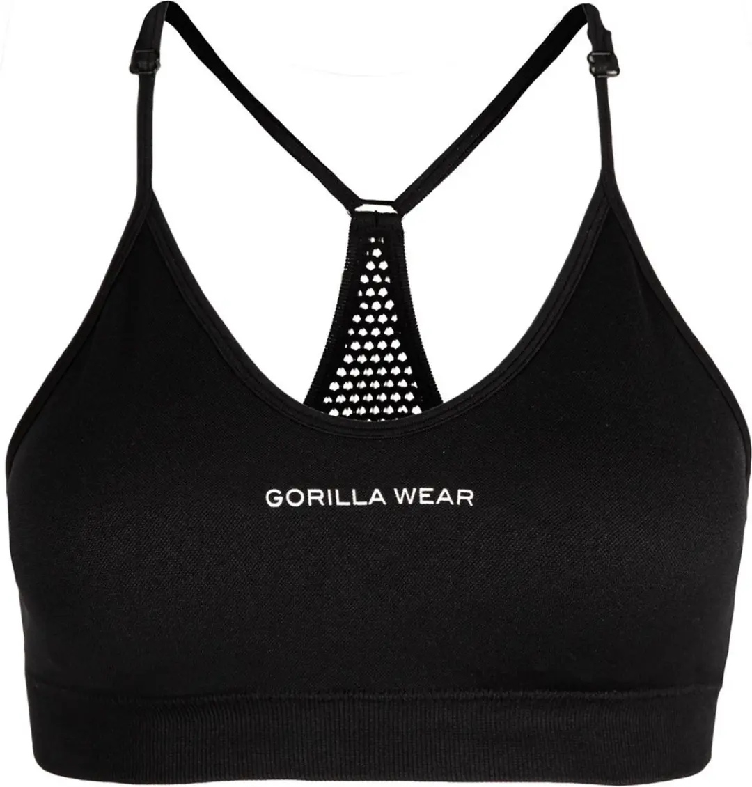Gorilla Wear Quincy Seamless Sportbeha M/L - Zwart