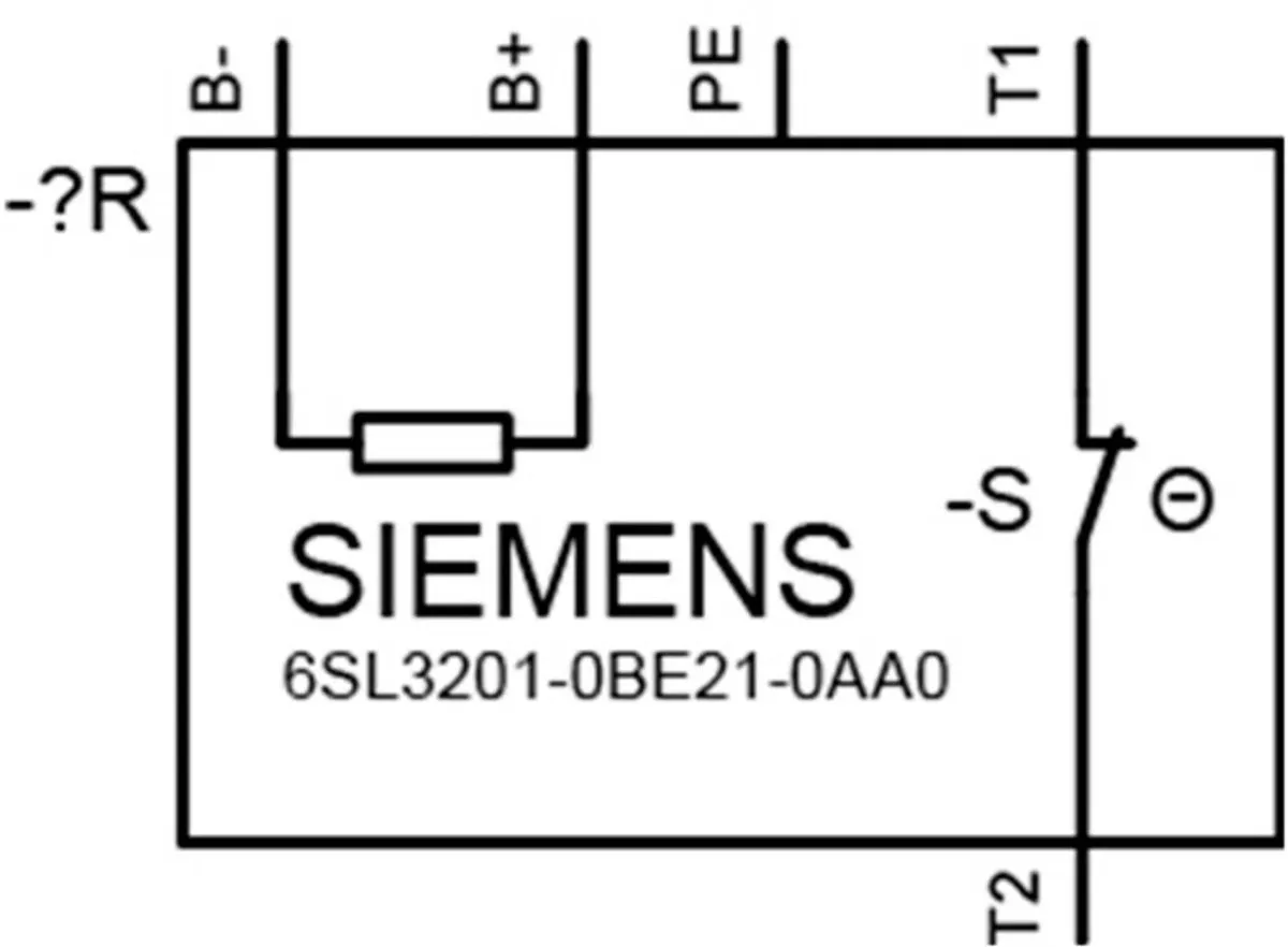 Siemens Sinamics G120 Remweerstand 6SL3201-0BE21-0AA0